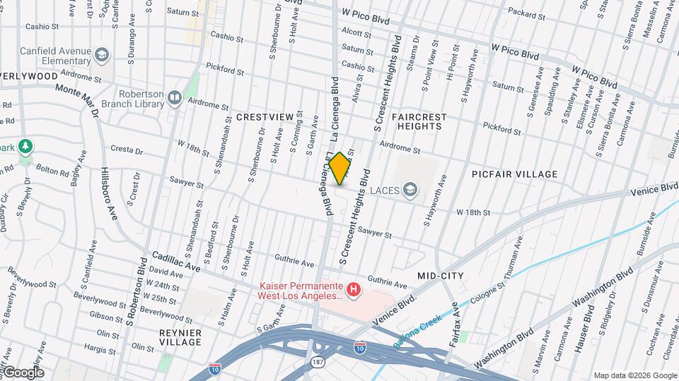 6084 1/2 W 18th St Mapa y Detalles de la Ubicación