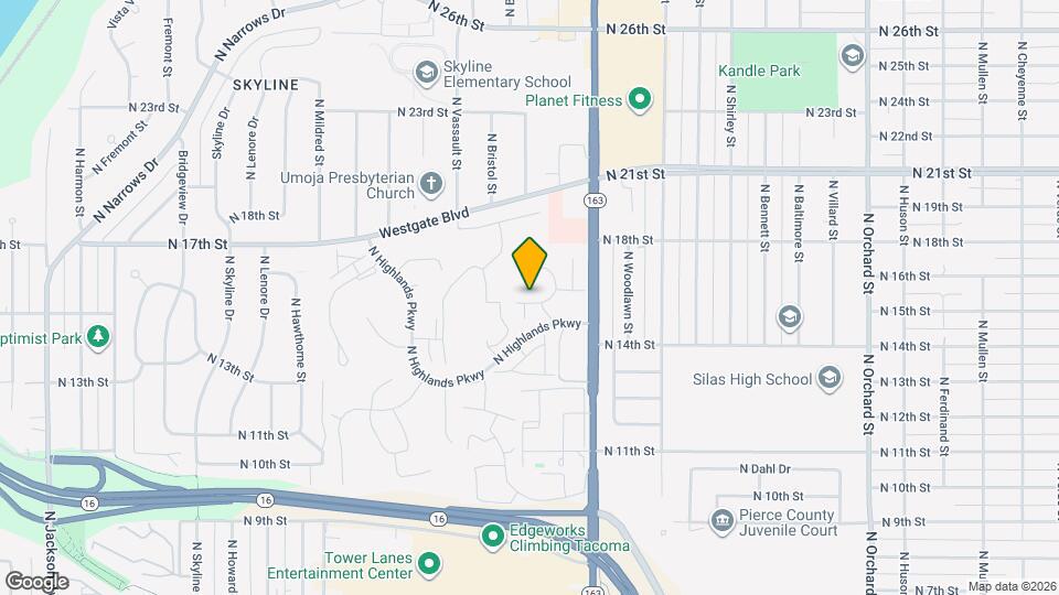 6111 N 15th St Map and Location Details