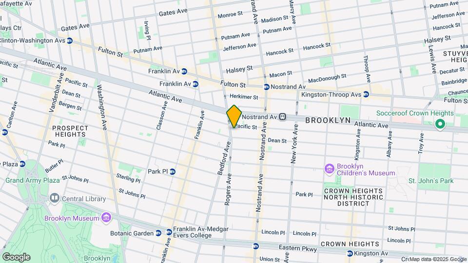 1341 Bedford Avenue Map and Location Details