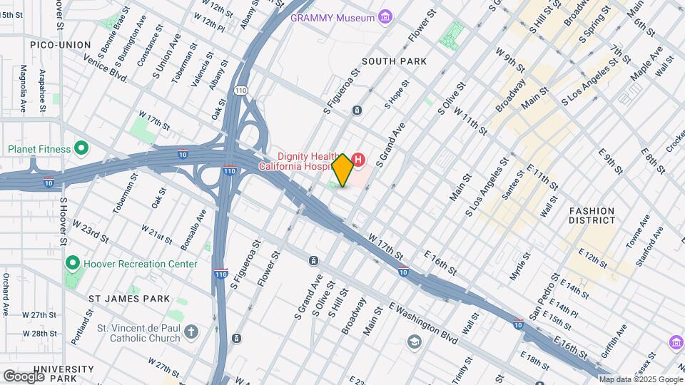 1526 S Hope St Map and Location Details