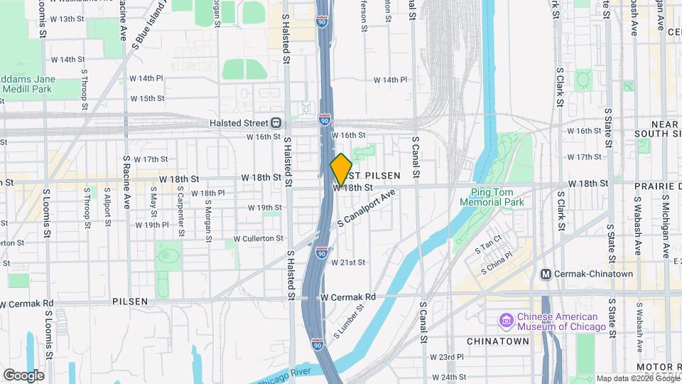 639 W 18th St Map and Location Details