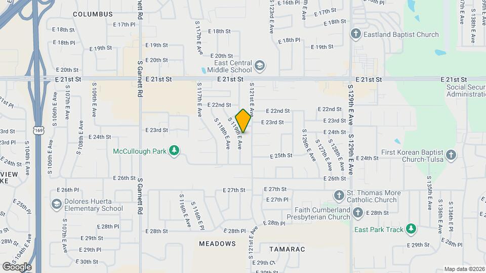 2319 S 119th E Ave Map and Location Details