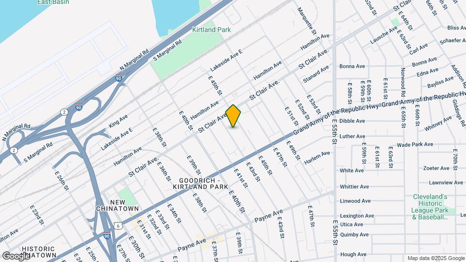 1387 E 43rd St, Unit UP Map and Location Details