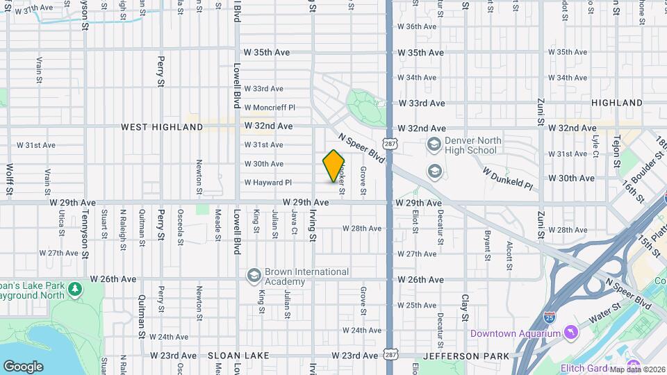 3216 W Hayward Pl Map and Location Details