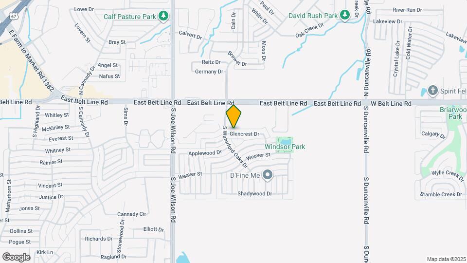 1017 Glencrest Dr Map and Location Details