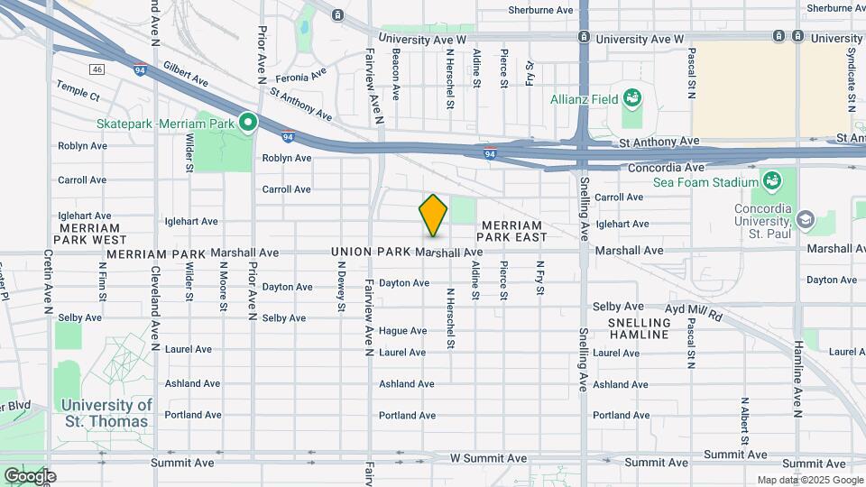1747 Marshall Ave Map and Location Details