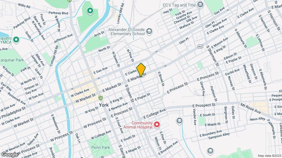 17 S Pine St Map and Location Details