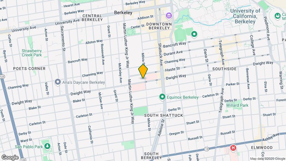 2450 Milvia St Mapa y Detalles de la Ubicación