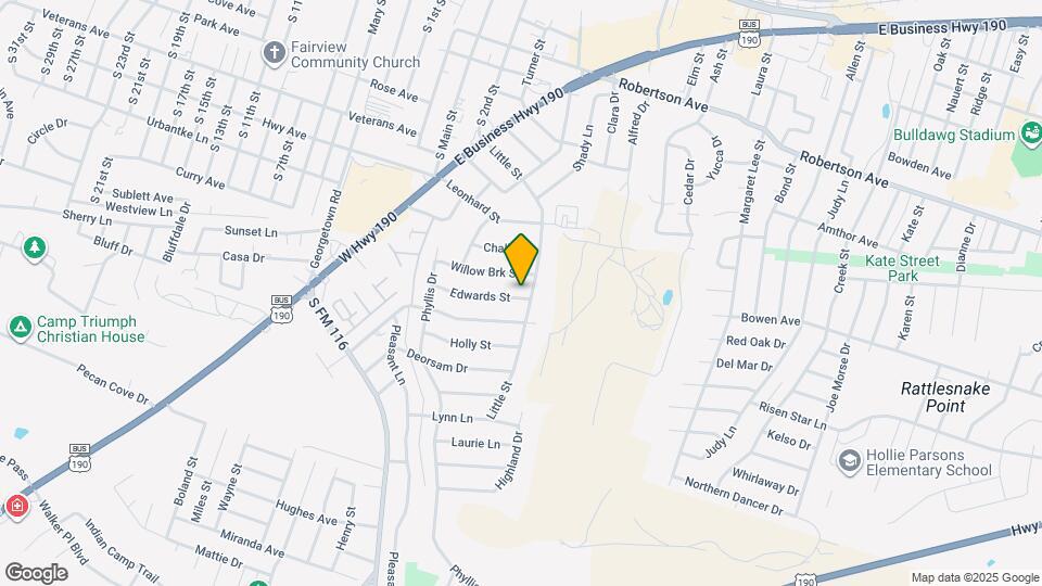 931 Edwards St Map and Location Details