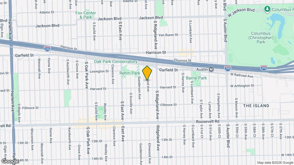 1029 S Elmwood Ave Map and Location Details