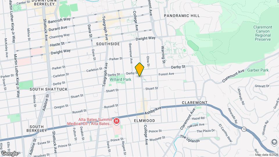 2718 College Ave Map and Location Details