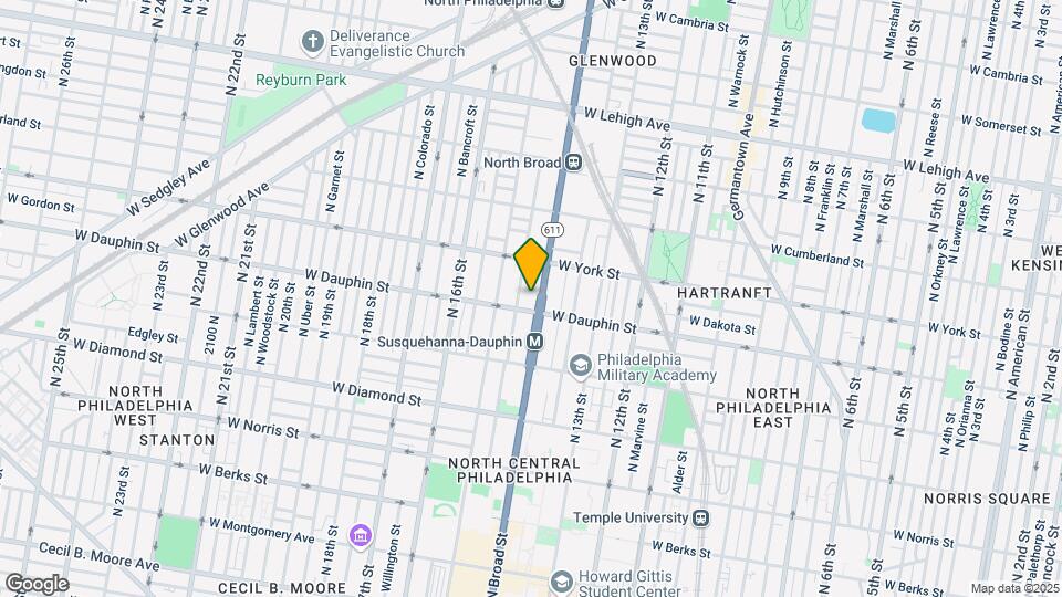 2312 N Broad St Mapa y Detalles de la Ubicación