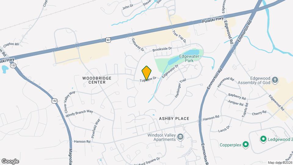 962 Topview Dr Map and Location Details