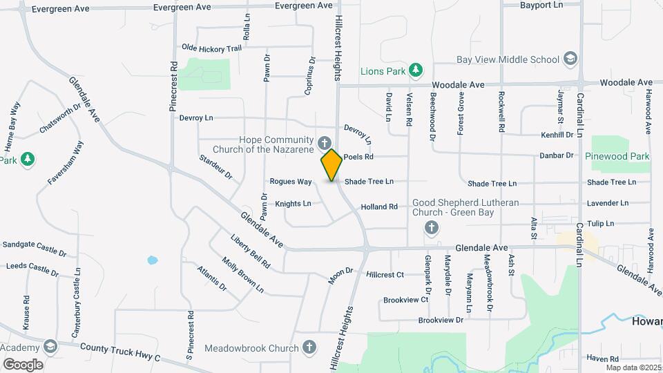 981 Hillcrest Heights Map and Location Details