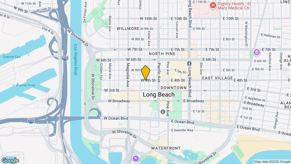 316 W 4th St Map and Location Details