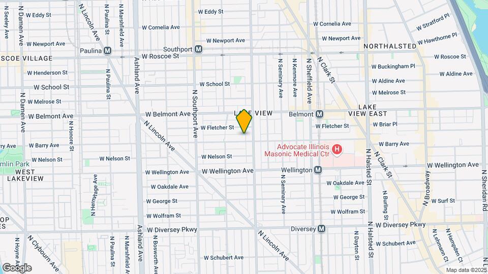 1216 W Barry Ave Mapa y Detalles de la Ubicación