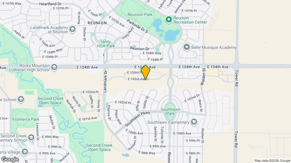 17346 E 103rd Ave Map and Location Details