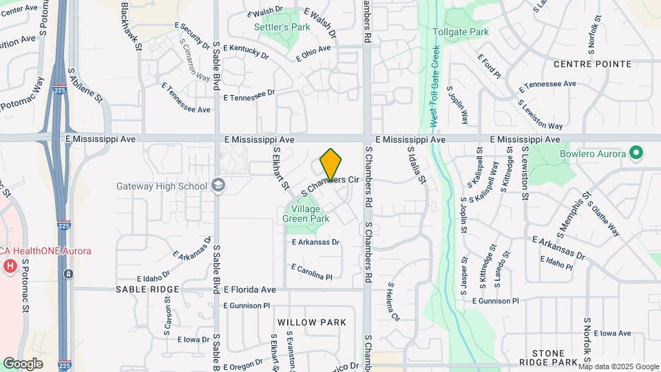 15157 E Louisiana Dr Map and Location Details