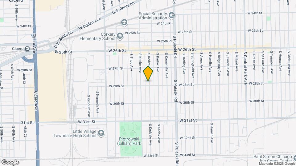 2752 S Kedvale Ave, Unit 2R Mapa y Detalles de la Ubicación