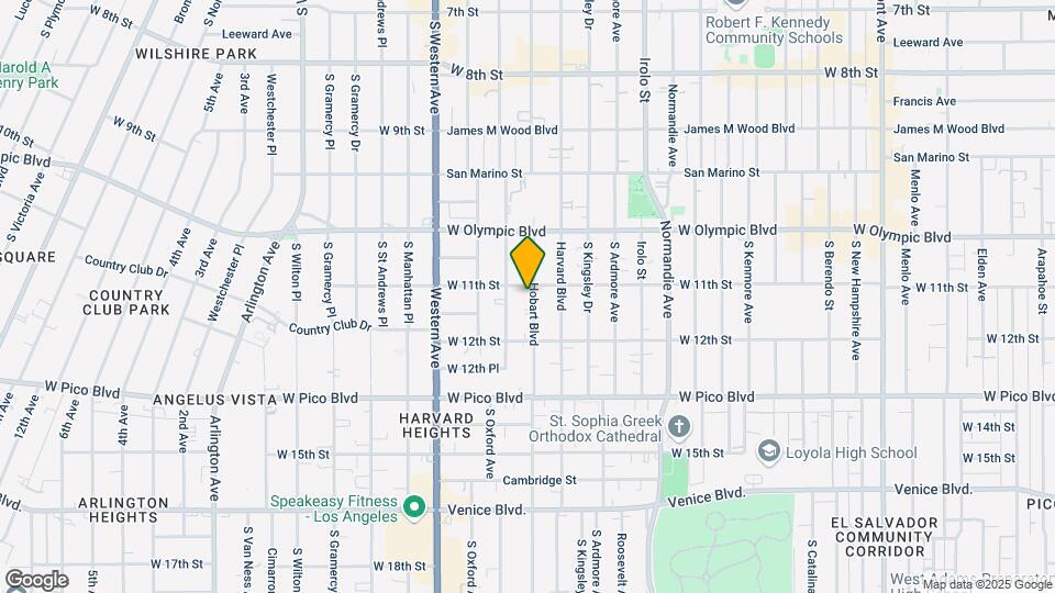 1113 S Hobart Blvd Map and Location Details