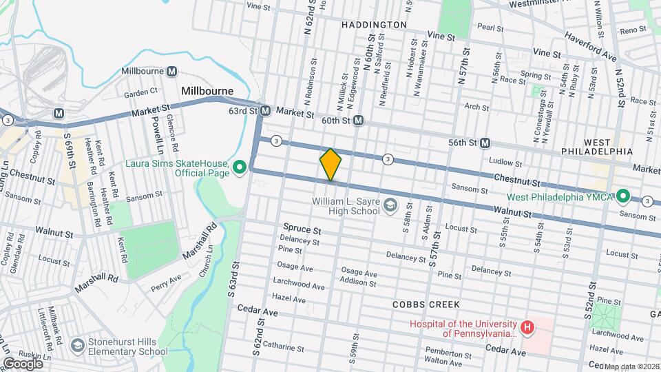 6032 Walnut St Map and Location Details