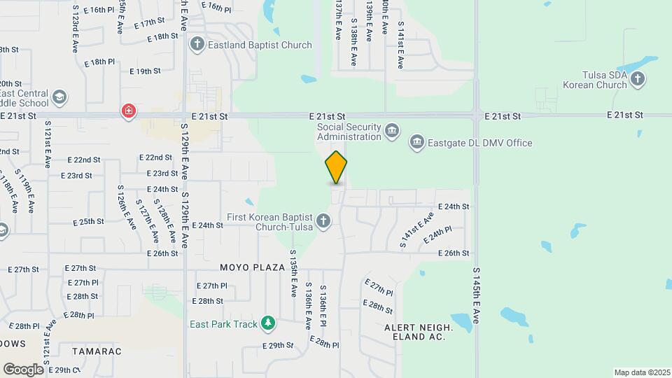 2336 S 137th E Ave Map and Location Details