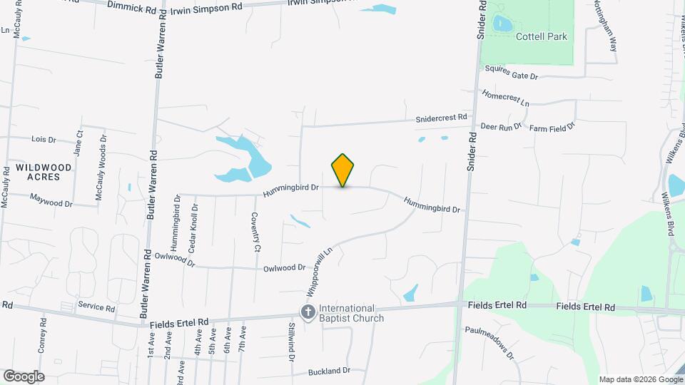 6409 Hummingbird Dr Map and Location Details