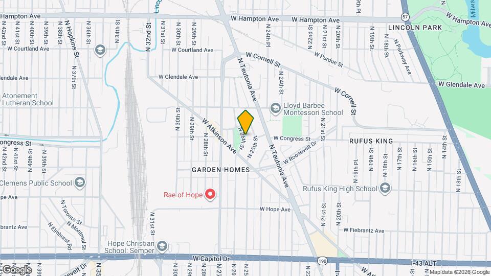 4406 N 26th St Mapa y Detalles de la Ubicación