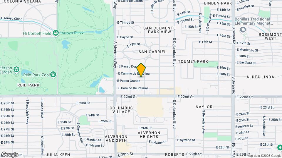 4051 E Paseo Grande Map and Location Details