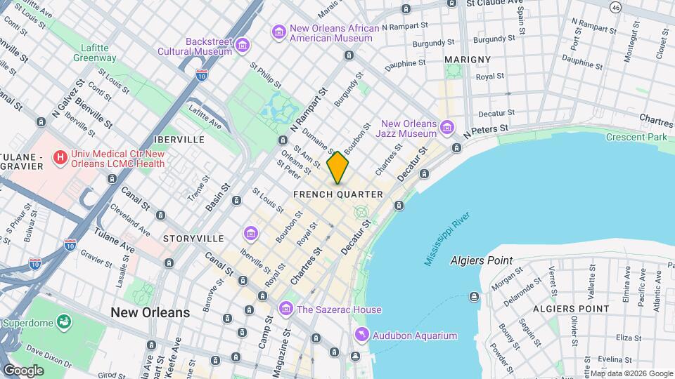 708 Orleans St Map and Location Details