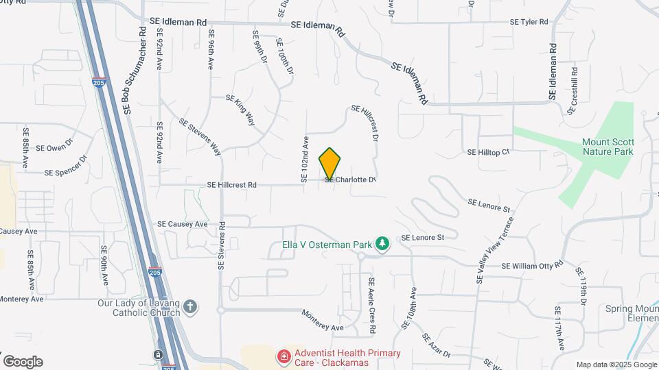 10380 SE Charlotte Dr Map and Location Details