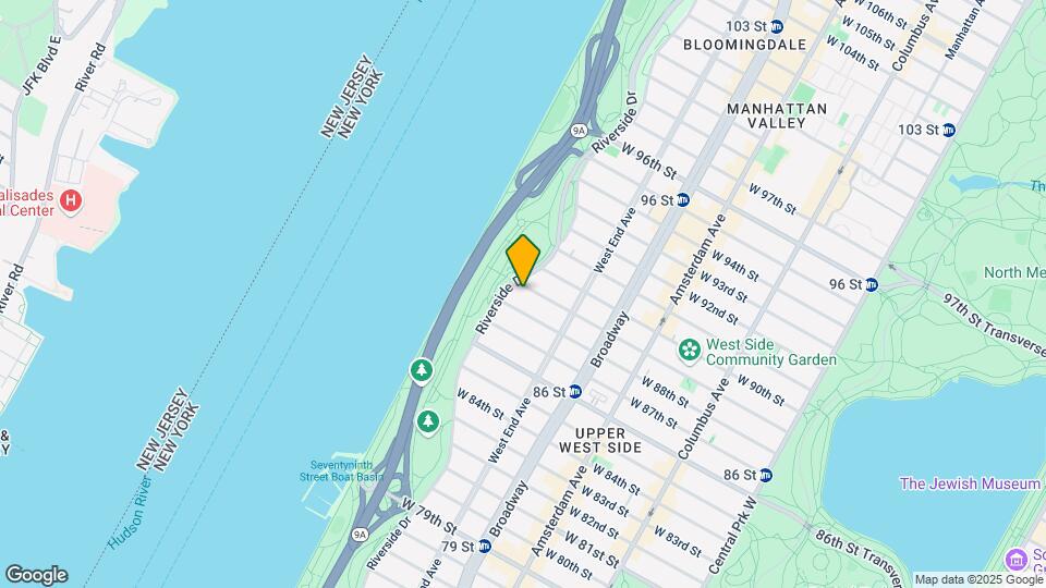 344 W 89th St Map and Location Details