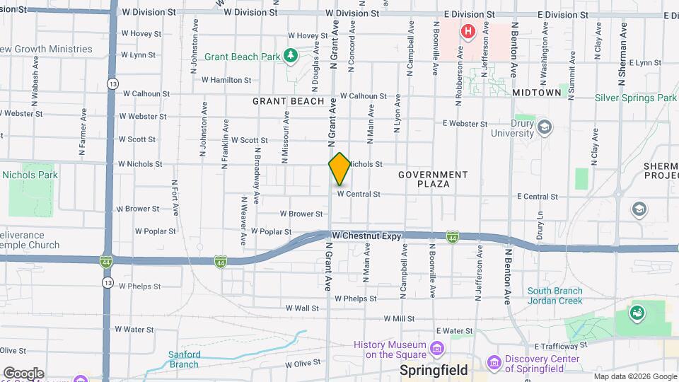 647 W Central St Map and Location Details