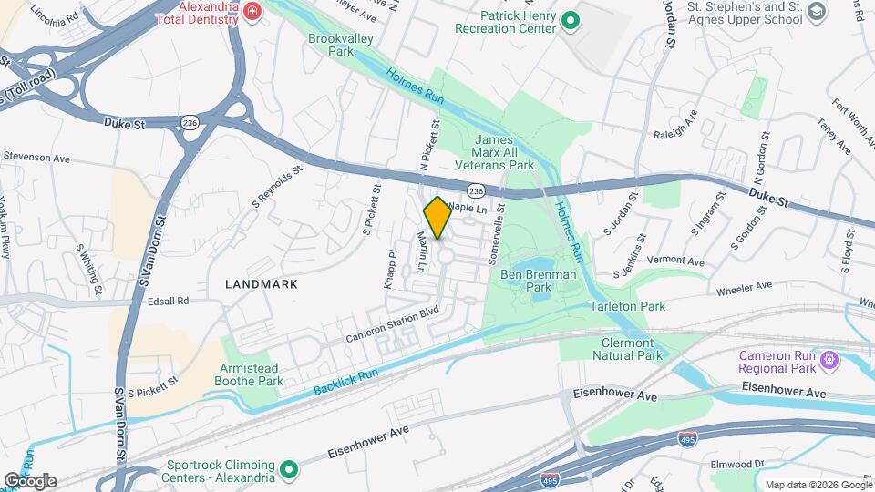 165 Cameron Station Blvd Map and Location Details