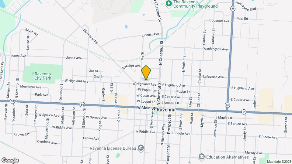 242 W Highland Ave Map and Location Details
