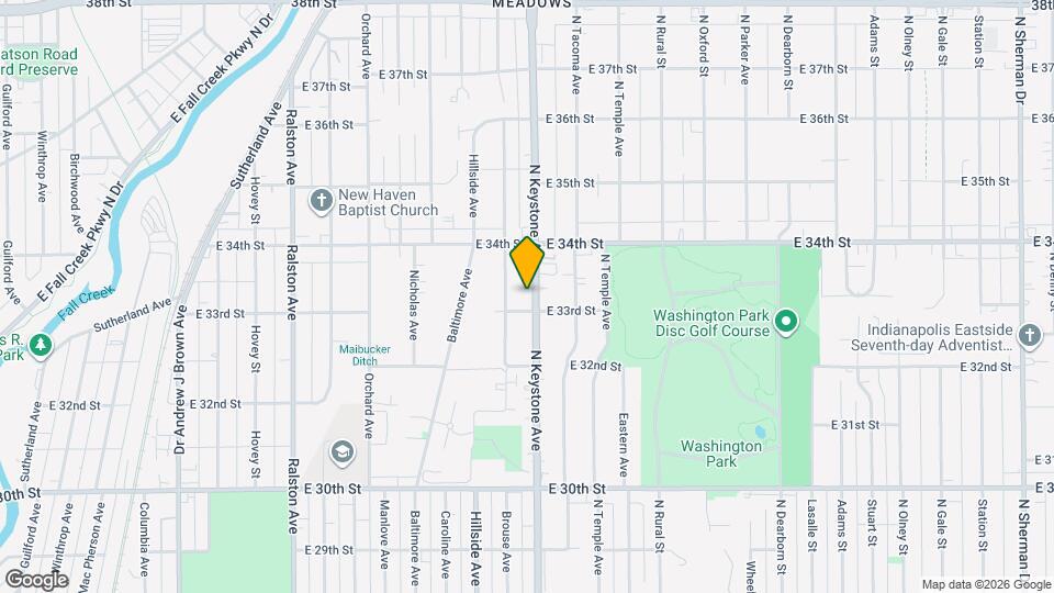 3310 N Keystone Ave Mapa y Detalles de la Ubicación