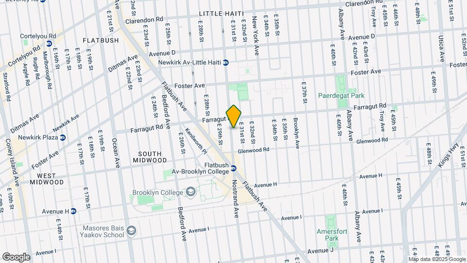 2047 Nostrand Ave Map and Location Details