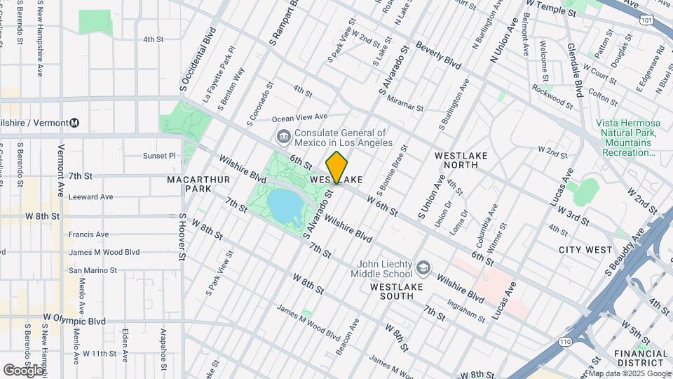 600 S Alvarado St Map and Location Details