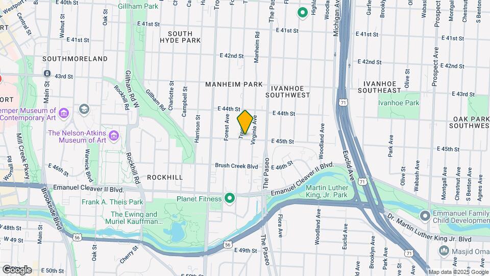 4451 Tracy Ave Mapa y Detalles de la Ubicación