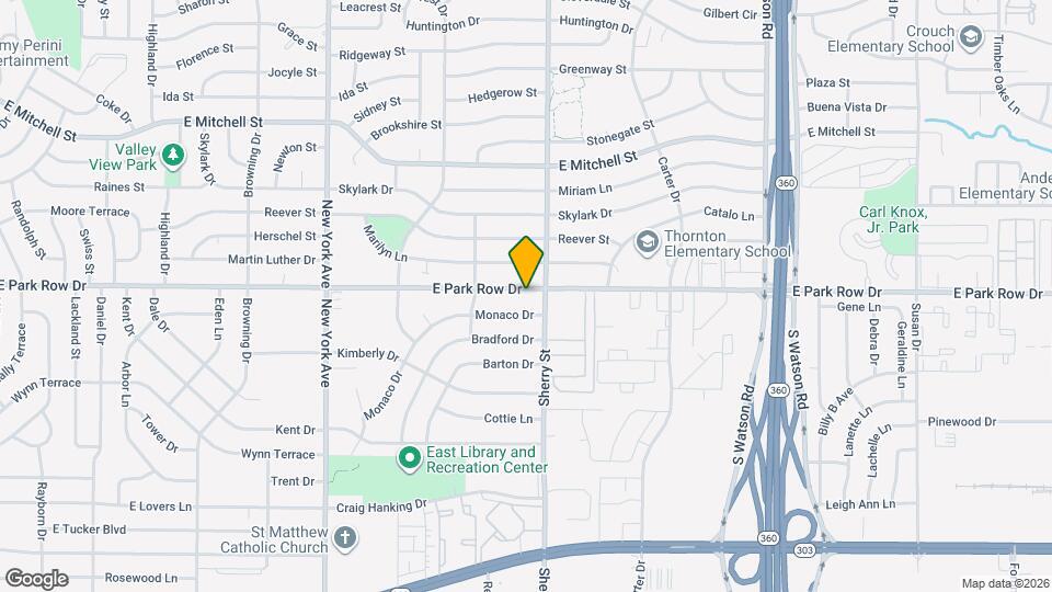 2114 E Park Row Dr Map and Location Details