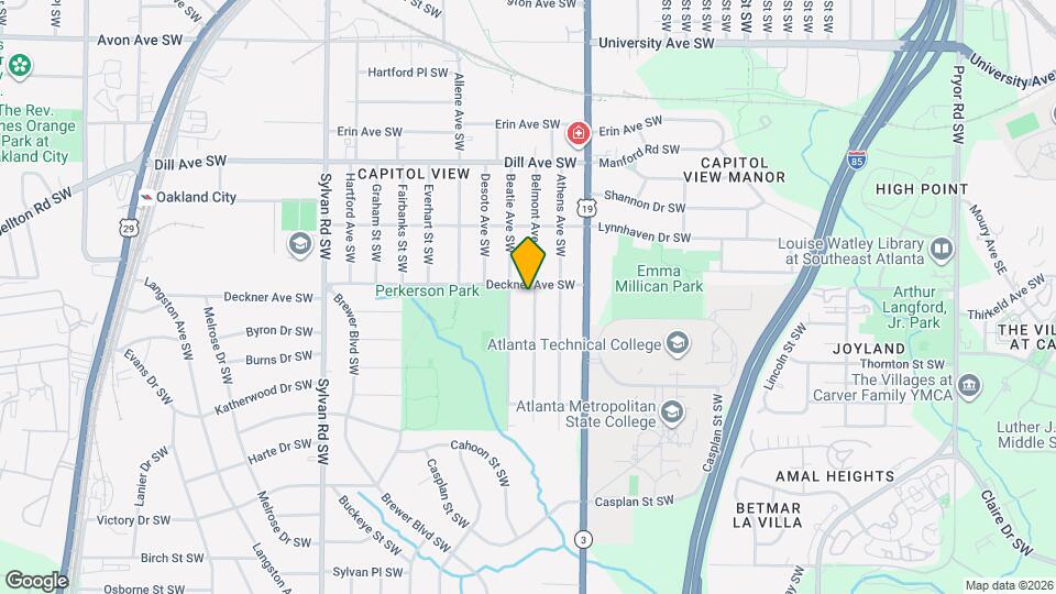 1511 Belmont Ave SW Map and Location Details