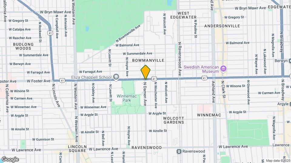 5137 N Damen Ave Map and Location Details