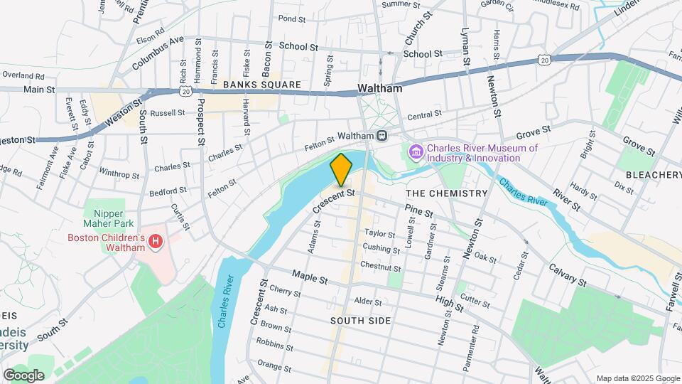 25 Crescent St Mapa y Detalles de la Ubicación