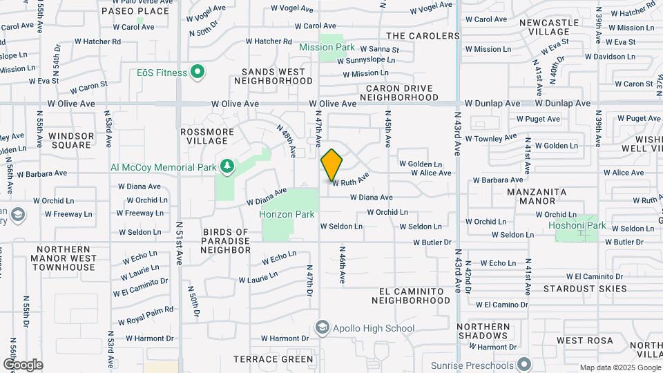 4639 W Ruth Ave Map and Location Details