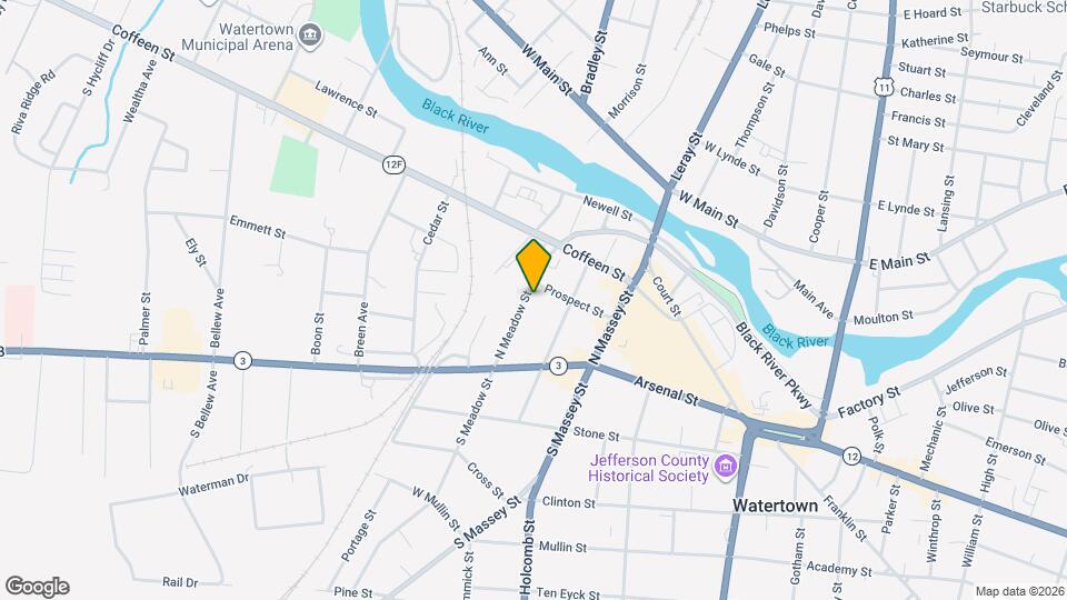 156 N Meadow St Map and Location Details