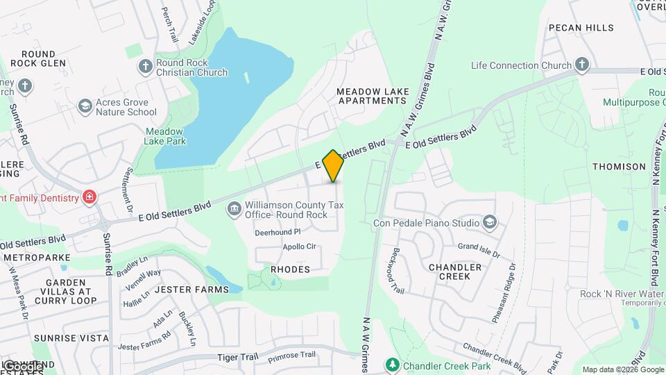 1101 Sheltie Ln Map and Location Details