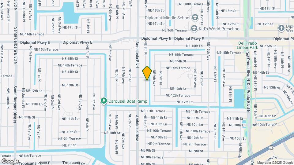 1313 NE 8th Pl Map and Location Details