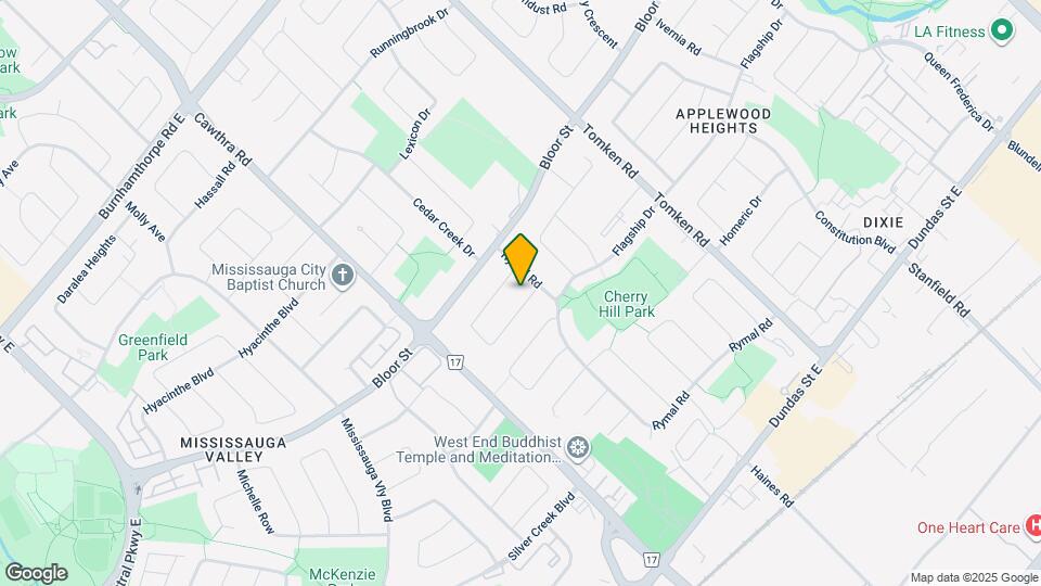 640 Netherton Crescent Map and Location Details