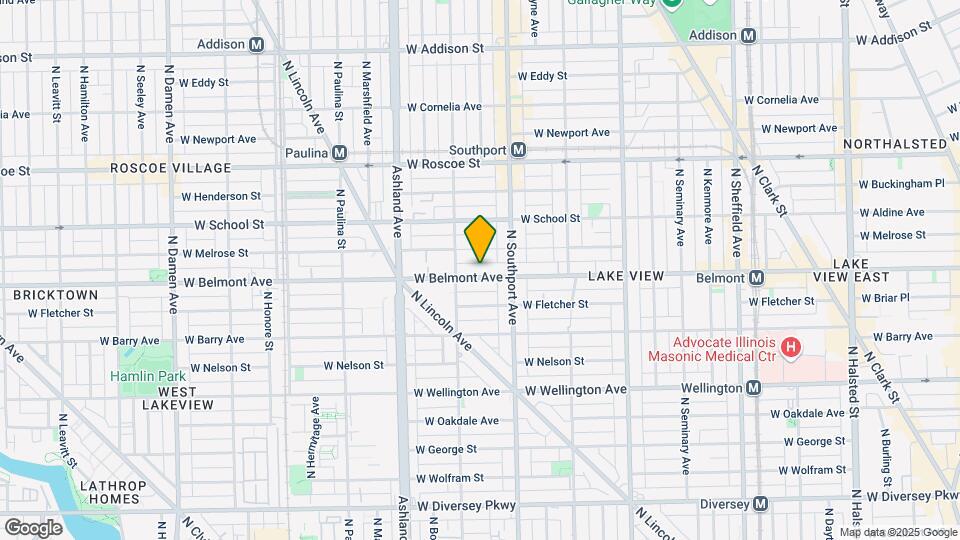 1436 W Belmont Ave Map and Location Details