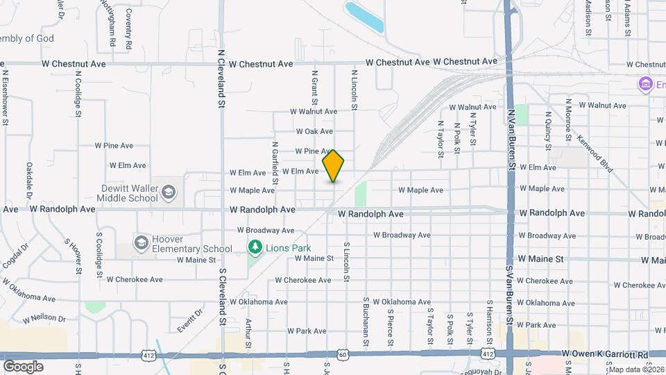 312 N Johnson St Map and Location Details